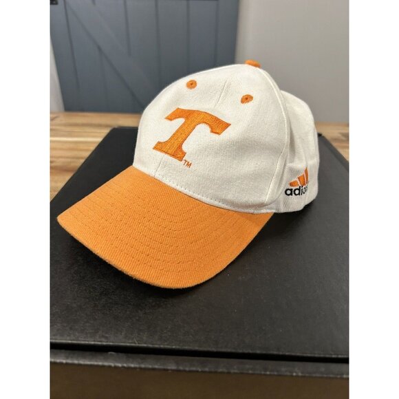 Adidas Tennessee Vols Hat Cap Strap Back Cream Orange College NCAA Men Sport - Picture 1 of 7